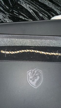 Gold and Silver Hugs & Kisses Bracelet
