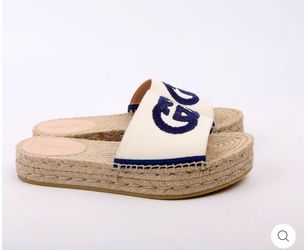 Gucci Women's Cream and Tan Espadrilles