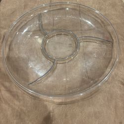 3 Pieces…15-16” Clear Circular Serving Trays