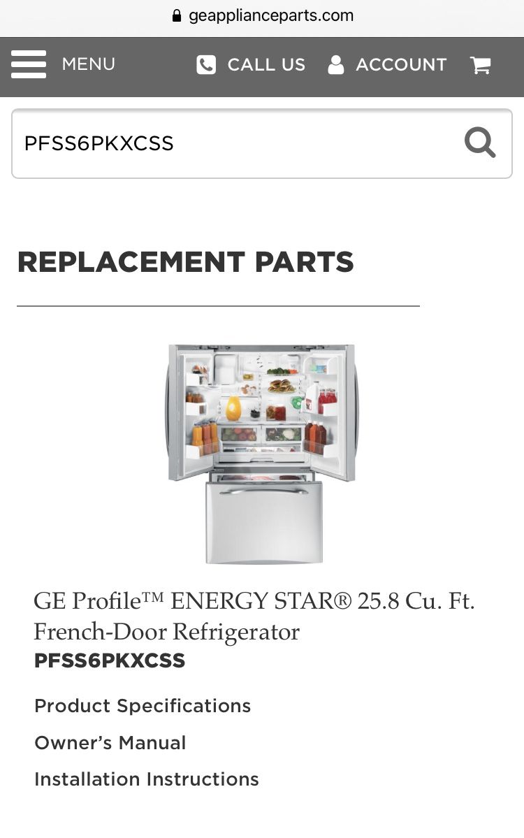 GE Energy Star 25.8 Cu. Ft. French-door Refrigerator
