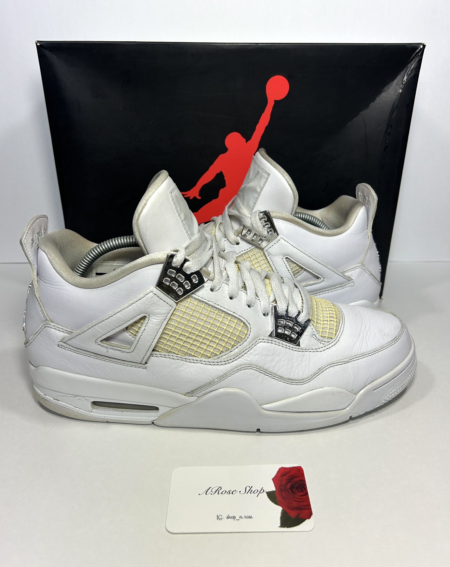 Nike Air Jordan 4 Retro ‘Pure Money’ (308497 100) Shoes Size: 13 M