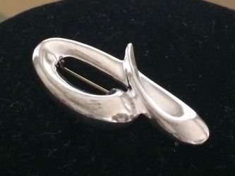 Sterling Silver "J" Pin 6.2 grams