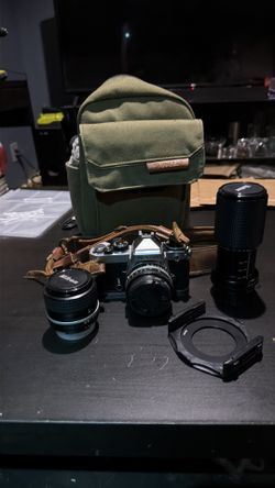 Nikon FE film camera + accessories