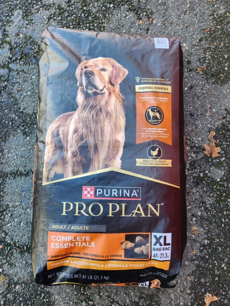 Purina Pro Plan 47lb dog food $80
