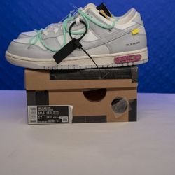 Nike Dunk Low Off-White Sail Green Glow – Size 10.5 – Deadstock