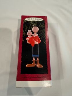 OLIVE OYL and SWEEPEA from Popeye the Sailor Hallmark Keepsake Ornament