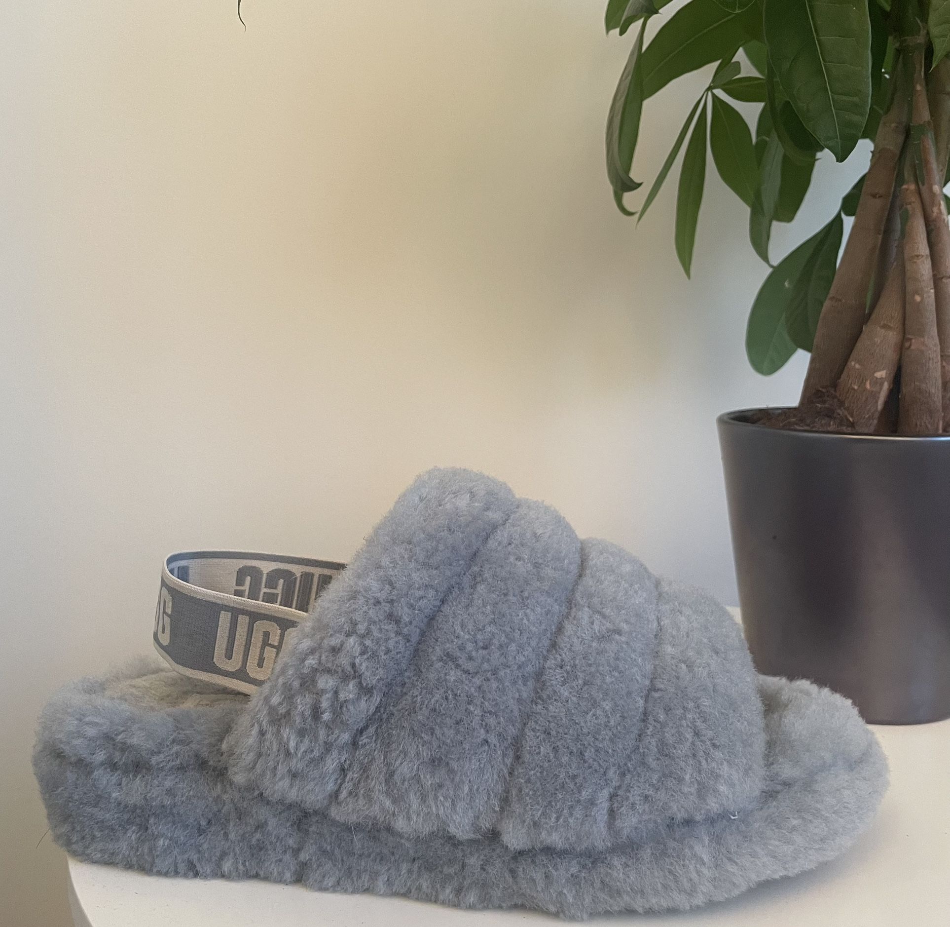 UGG Fluff Yeah Slide 'Ash Fog' | Women 8