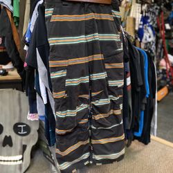 Burton Ladies Navy Striped Motocycle Pants