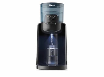 Water Warmer, HEYVALUE Baby Bottle Warmer, Formula Maker with Night Light, 4 Temperature Control & 72H Keep Warm, Detachable Tank, Instantly Dispenses
