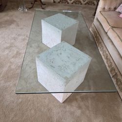 Estate Sale- Glass Coffee Table 