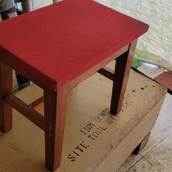 Small Wooden Ottoman Footstool