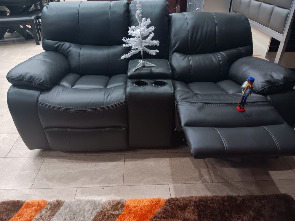 *Holiday Sale Event!!!*---Stunning Madrid Gray Leather Reclining Sofa Or Loveseat W/Chair---Now $999!!!---Delivery And Financing👌