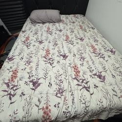 Full Bed & Organized Shelf 