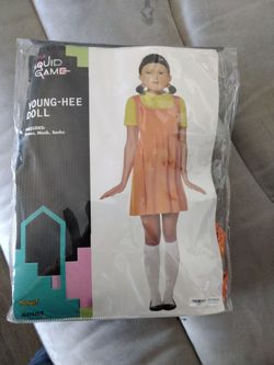 Squid games doll costume