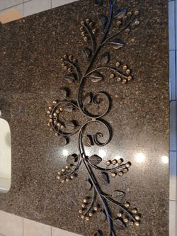 Brown decor for wall over the door