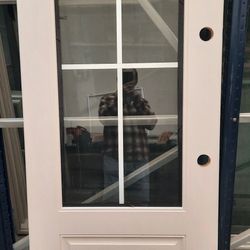 Fiberglass Slab Door 3/4 Lite 32 X 79