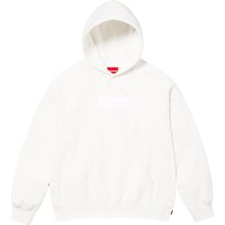 DS Supreme Box Logo Hooded Sweatshirt (FW23) White Size Medium