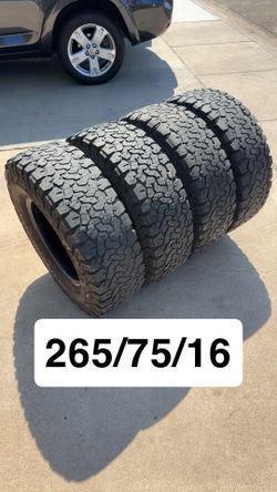 (4)265/75/16 BFGoodrich All-Terrain T/A KO2