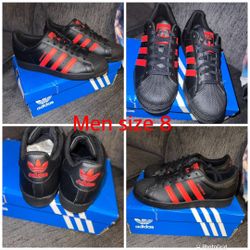 Men Brand New Adidas Superstars Size 8 