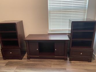 Entertainment center brown For Sale