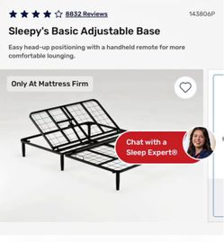 Queen Size Sleepy’s Adjustable Bed Base – Like New!