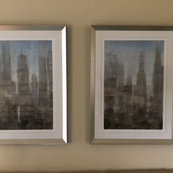 2 Beautifully Framed O’Toole Limited City Scape Prints