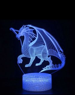 3D Night Light with remote smart touch