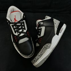 Jordan 3s Black Cement Size 8.5 