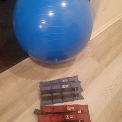 Excersize Ball And Weights 