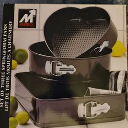 Metro Set of Three Springform Pans