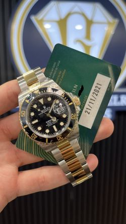 Rolex Black Insert Submariner on Two Tone 2021