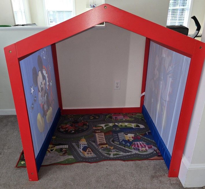 Mickey Mouse Indoor Playhouse Wooden Frame Tent