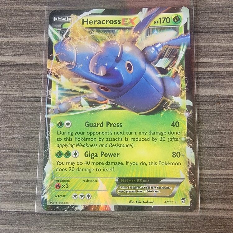 basic heracross pokemon card value 149 Colorless Artist Heracross 6/111 Neo Genesis Holo