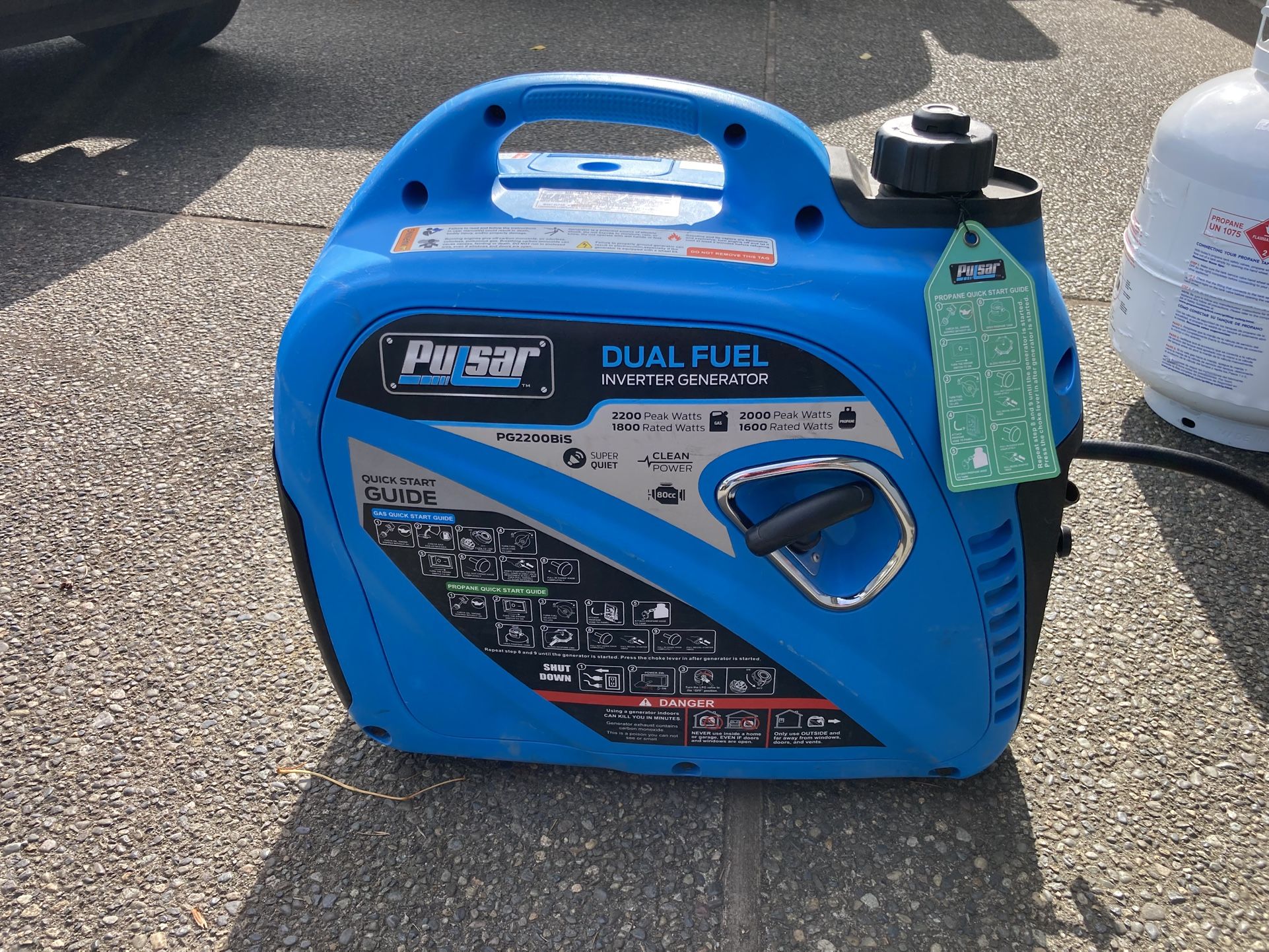 Pulsar Dual Fuel Inverter Generator 