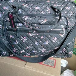 No Boundaries Women Quilted Weekender Duffle Bag 