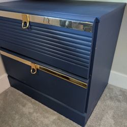 2 Two-Drawer Side Tables