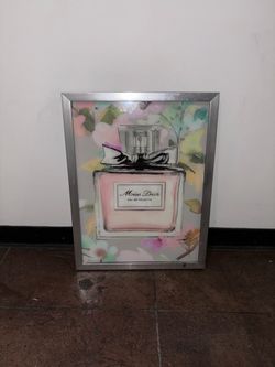 Framed Dior Perfume Print
