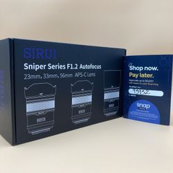 Sirui Sniper Series 3 Lens F1.2 For Sony E Mount Kit For Limited Time Only At Downey Camera 