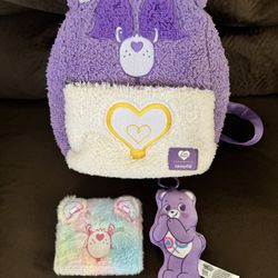 Care Bear Loungefly Mini Backpack And Wallet Set 