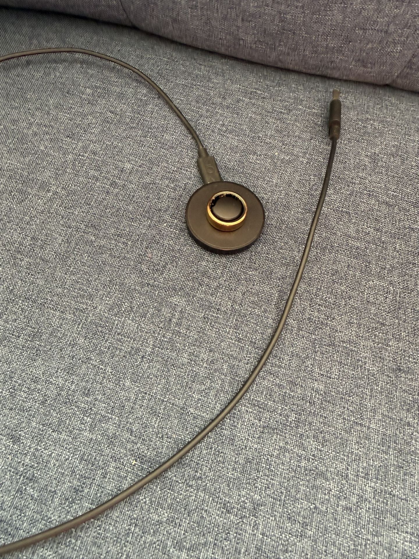 Oura Ring Rose Gold size 8 with charger