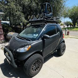 FOR PARTS Smart Car With Lift Kit Is Worth $4000 Alone Plus Car Has Brand New Rims And New Tires,    For Parts
