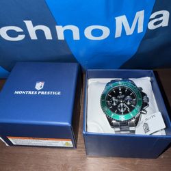 Beautiful New! Montres Prestige x Invicta watch.