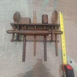 kitchen utensils with rack
