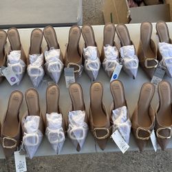 Women's  Shoe Heels - A New Day Brown 