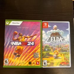 NBA 2K24 XBOX 1 & Zelda Links Awakening Nintendo