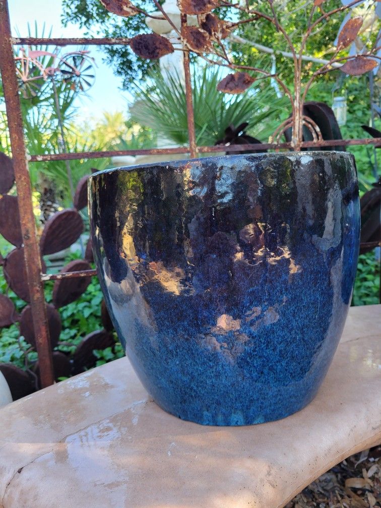 Glazed Flower Pot