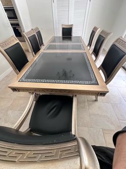Dining table with 8 chairs