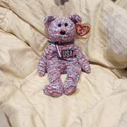 "Usa" Original Beanie Baby Collection 4th Of July 2000