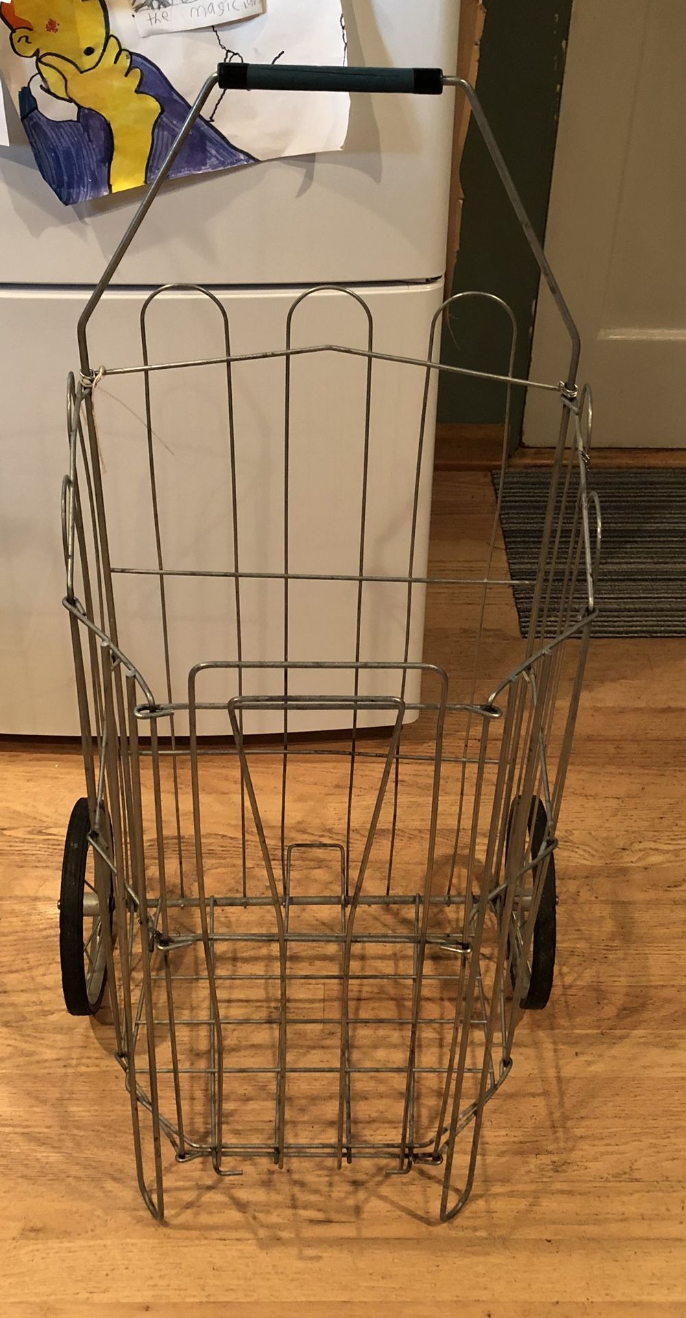 Vintage Grocery Cart With Postal Liner