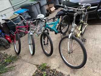 4 bikes, all work, all free!